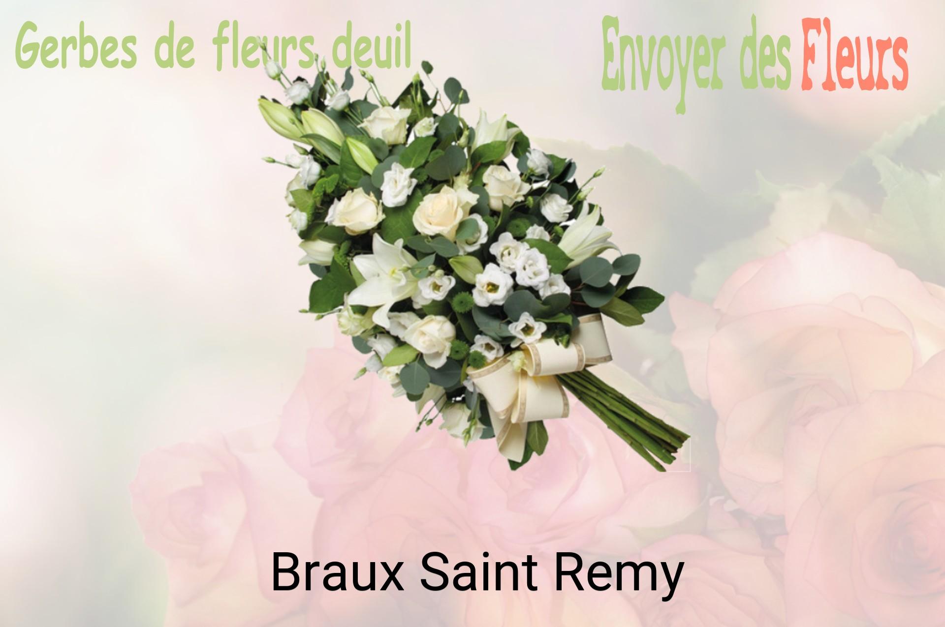 Gerbe de fleurs de deuil livrée à Braux-Saint-Remy